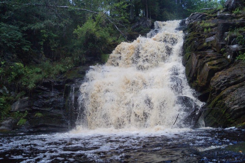 Водопады Ахвенкоски Карелия