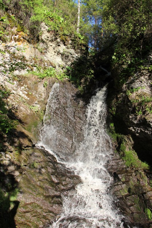 Водопад Учар весной