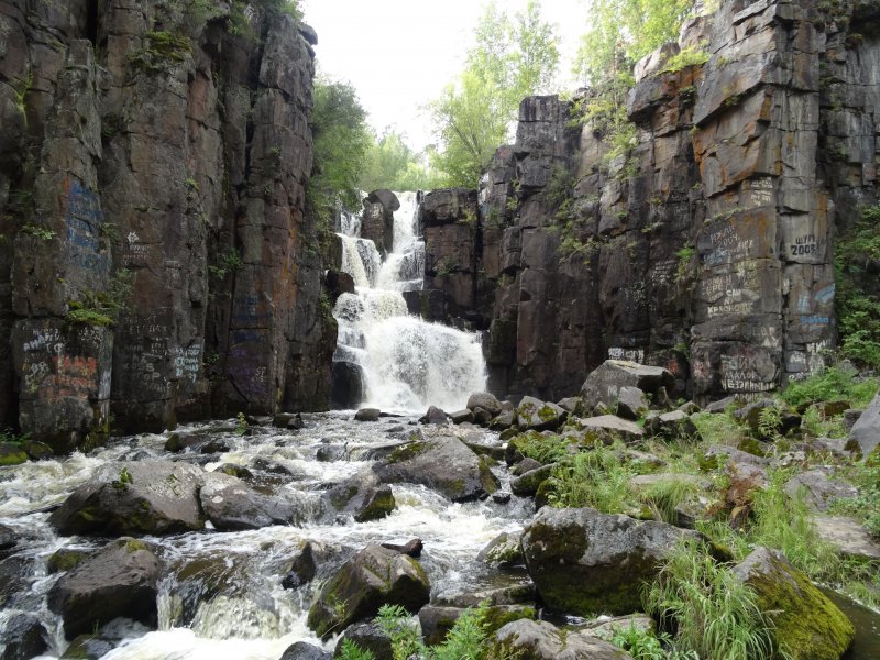 Уковский водопад Иркутская