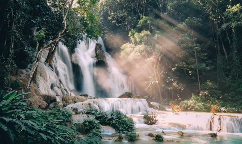 Водопад Лаос Луангпхабанг