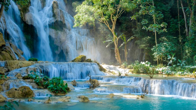 Водопады Лаоса