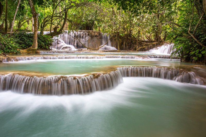 Msn стиль жизни сказочные водопады Куанг си Лаос