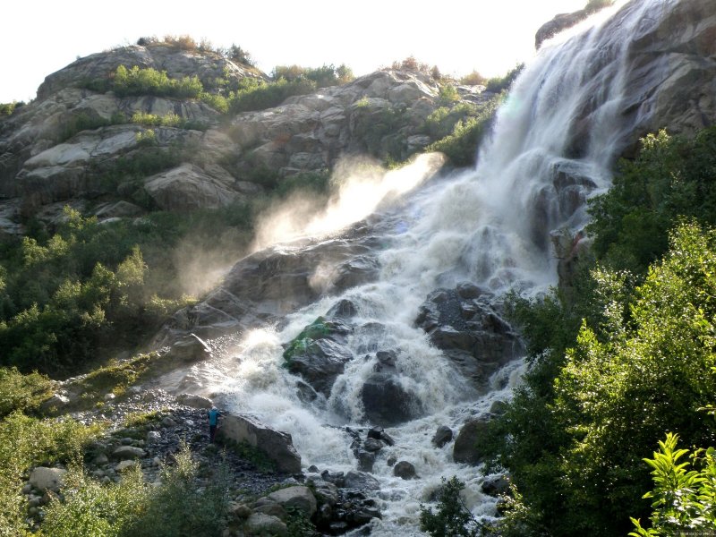 Мухинские водопады Домбай