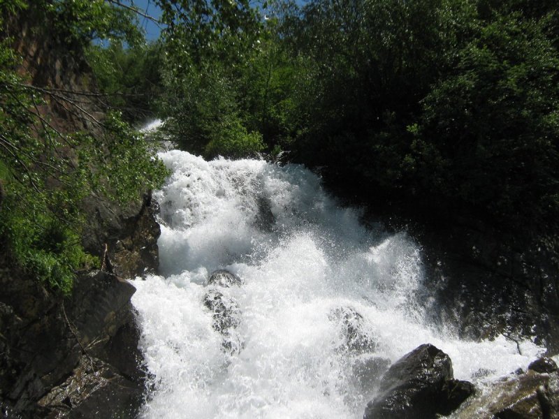 Алибекский водопад Домбай