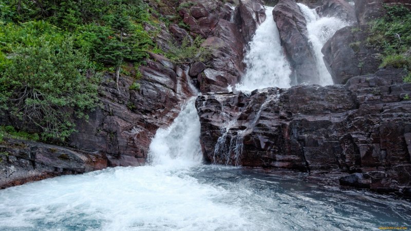 Природа лето водопады Куркуре Горно Алтайск