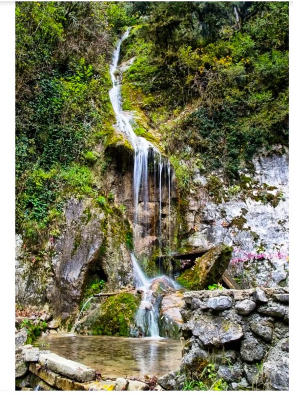Водопады мужские и женские слезы в Абхазии