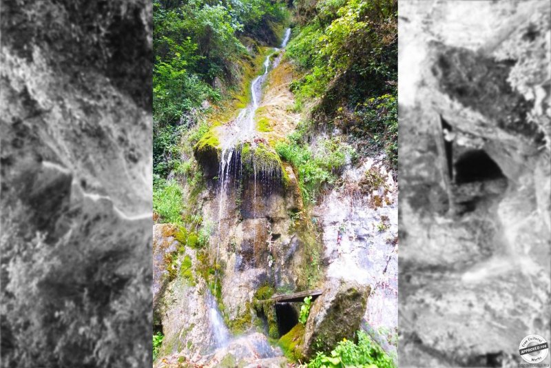 Водопад девичьи слезы Абхазия зимой