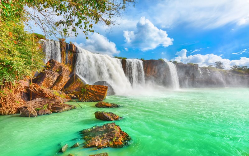 Красивыебасейны водопад пейзаж фото