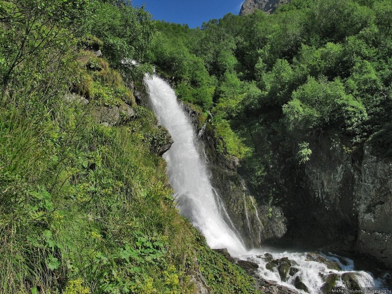 Тебердинский заповедник водопад шумка