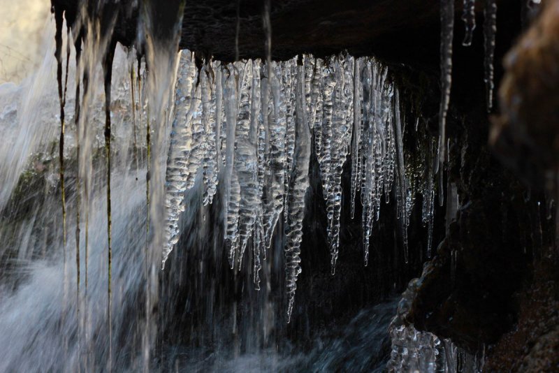 Водопад Чечкыш зимой