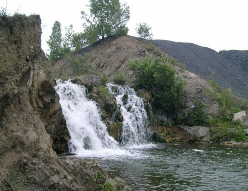 Беловский водопад Новосибирская