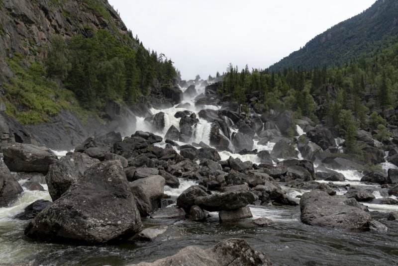 Природа Республики Алтай водопад Чульчинский
