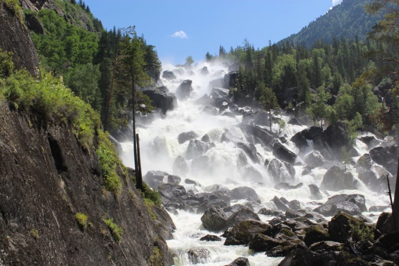 Природа горного Алтая водопады