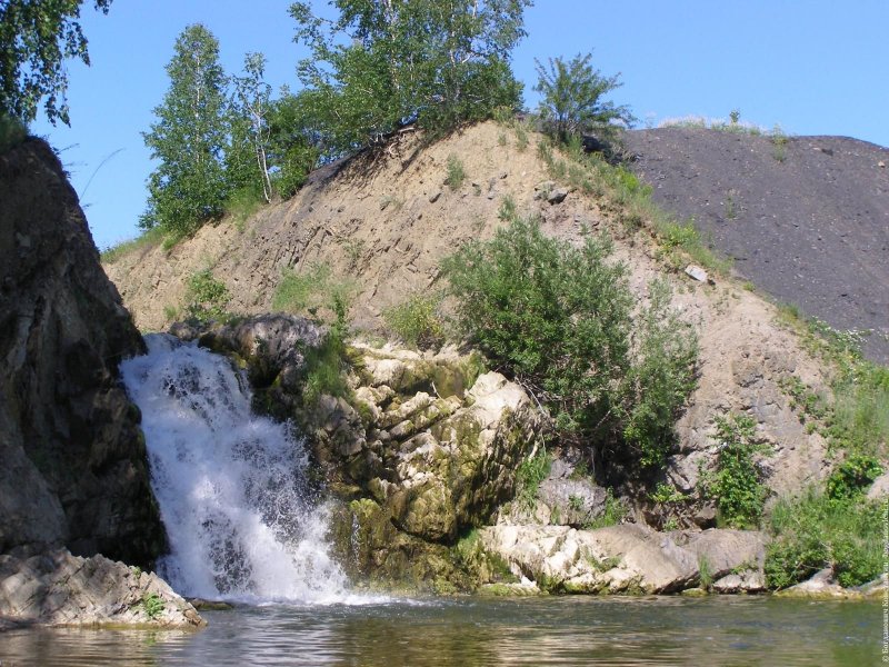 Новосибирский водопад около Белоярки