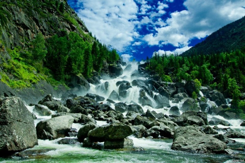 Алтайский заповедник водопад Учар