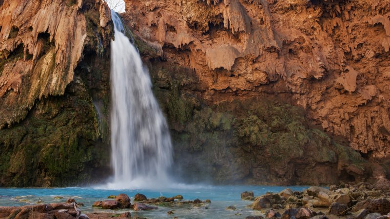 Водопад Хавасупай в Аризоне