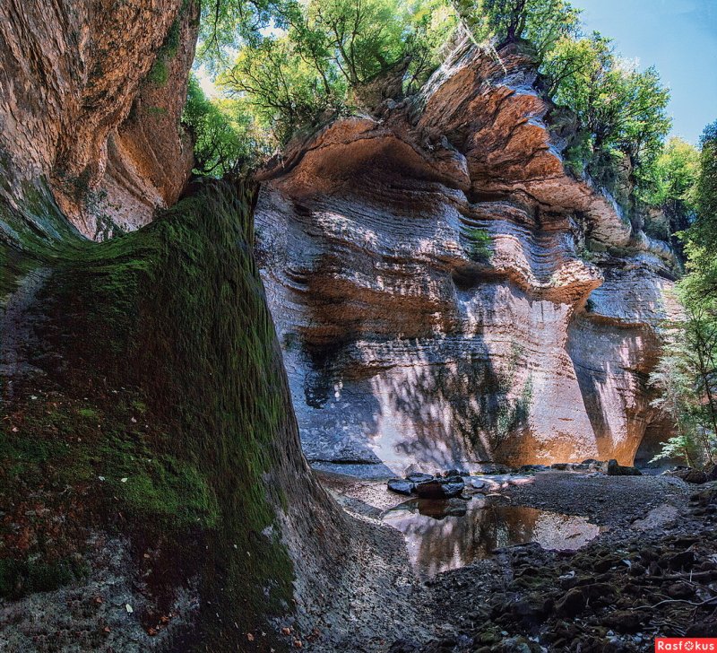 Река Шакуран Абхазия водопады