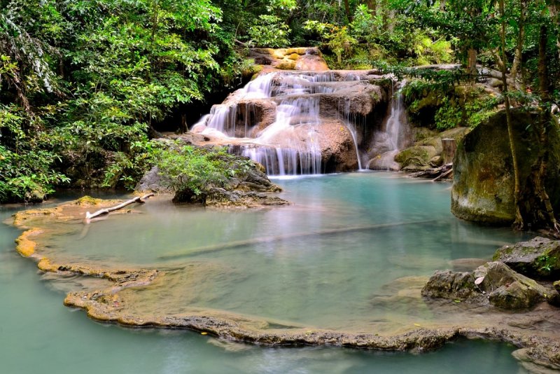 Канчанабури Таиланд водопад