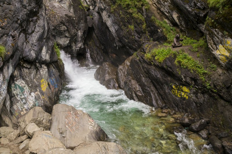 Каскад водопадов на реке Кынгарга в Бурятии