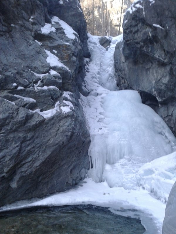 Аршан зимой водопад