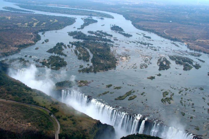Африка Замбия водопад Виктория