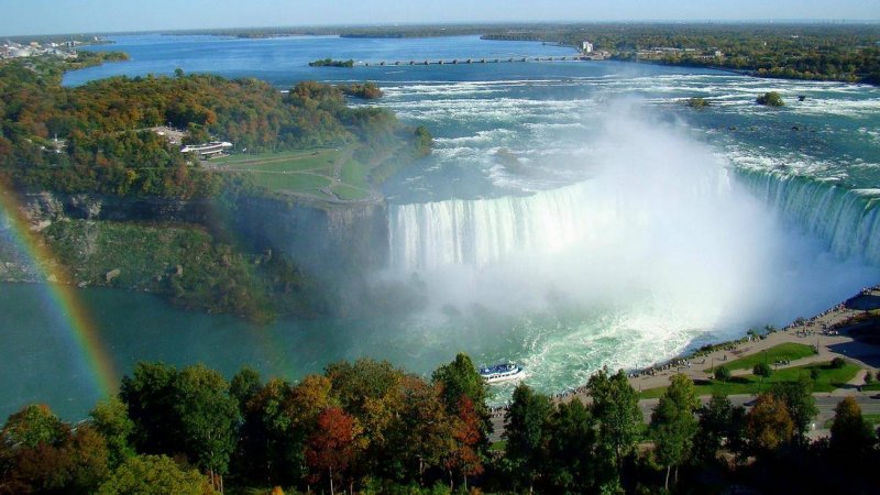 Северная Америка Ниагарский водопад