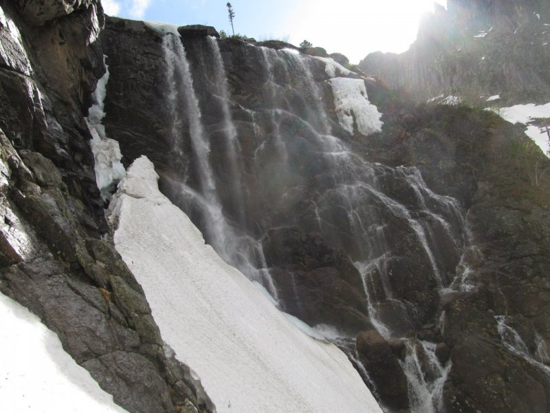 Водопад богатырь Ергаки