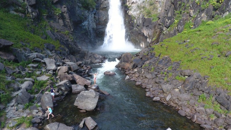 Природа лето водопады Куркуре Горно Алтайск