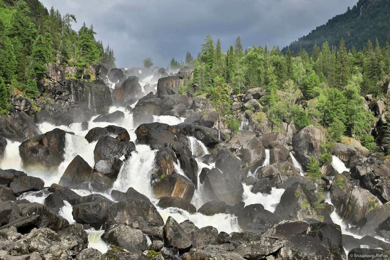 Водопад Куркуре горный Алтай