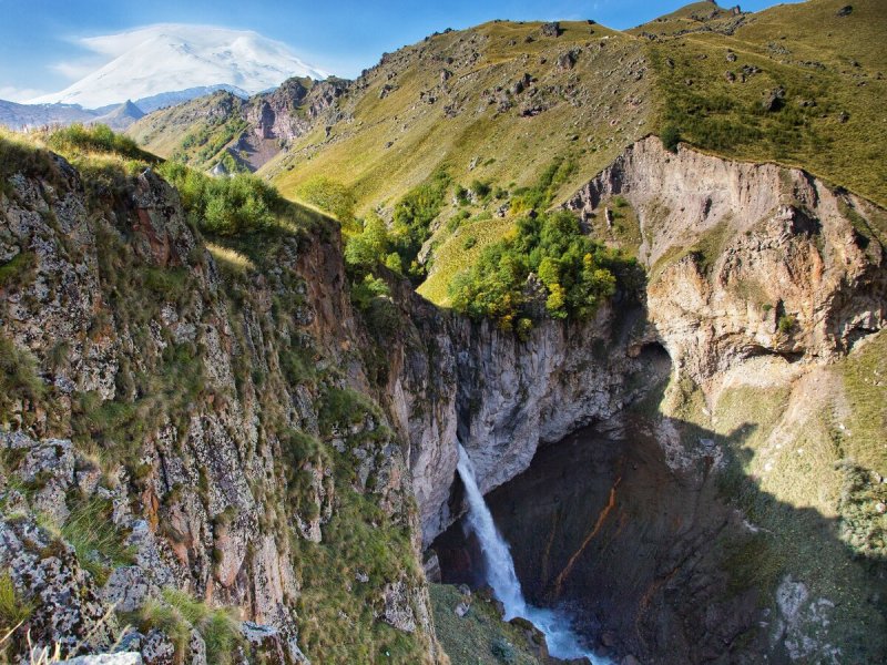 Водопад Султан Кабардино Балкария