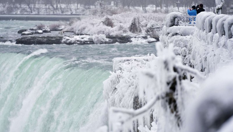 Ниагарский водопад замерз впервые 2019