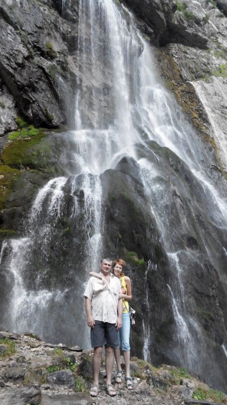 Водопад влюбленных Абхазия Легенда