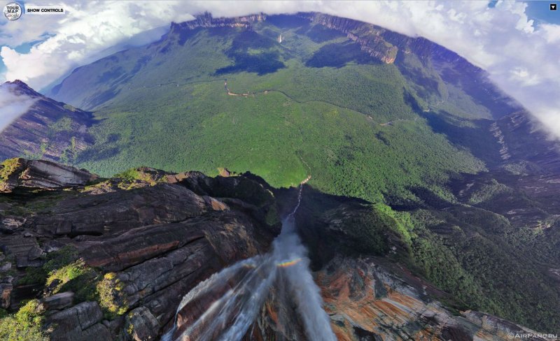 Водопад Анхель гора
