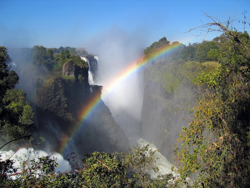 Самый большой водопад в мире Виктория