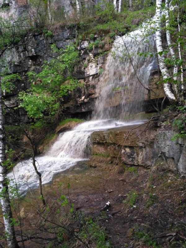 Водопад Куперля зимой