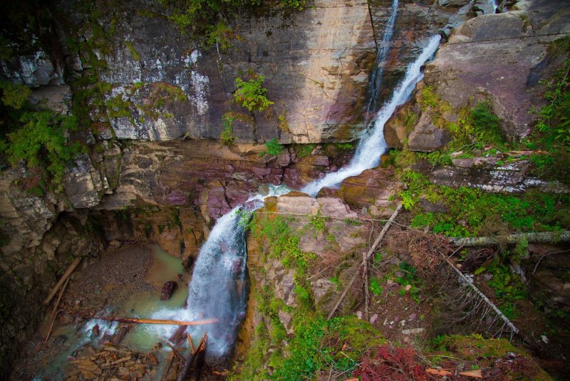 Красная Поляна водопады Менделиха