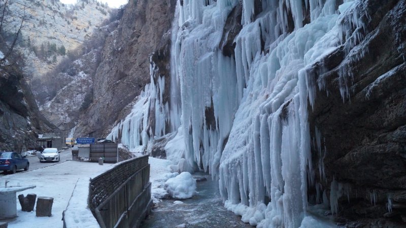 Чегемские водопады Кабардино-Балкария дорога