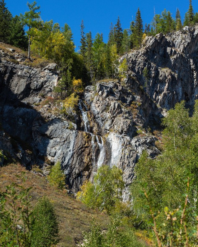Горный Алтай смотровая водопад шаманы