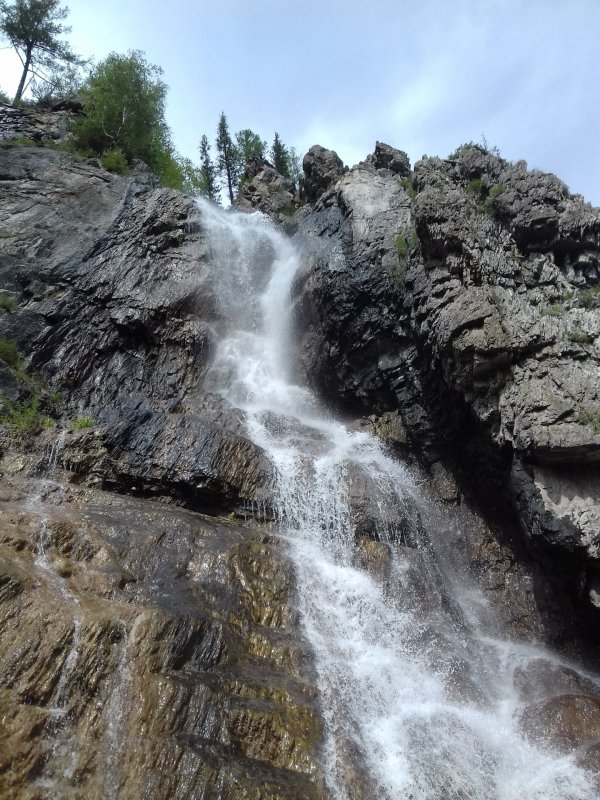 Водопад Ширлак зимой