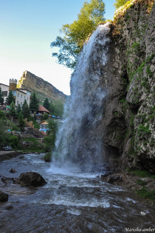Кобанский водопад Осетия