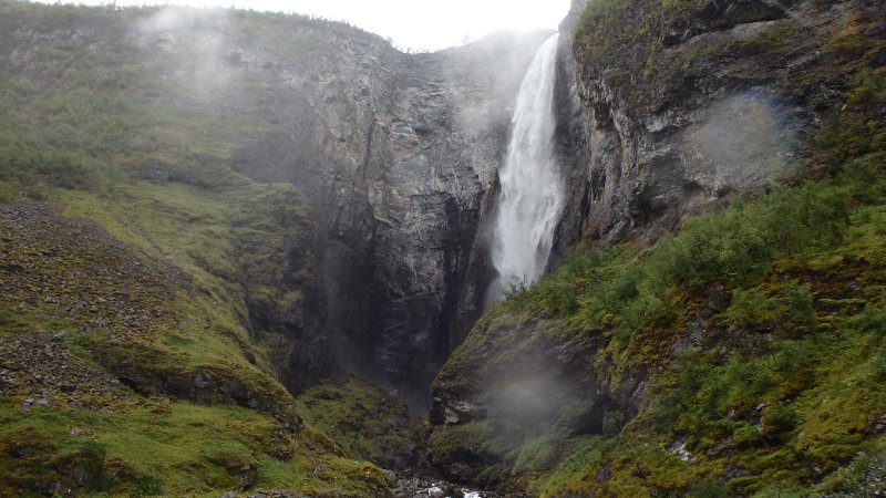 Водопад «Бридал Вейл» в новой Зеландии