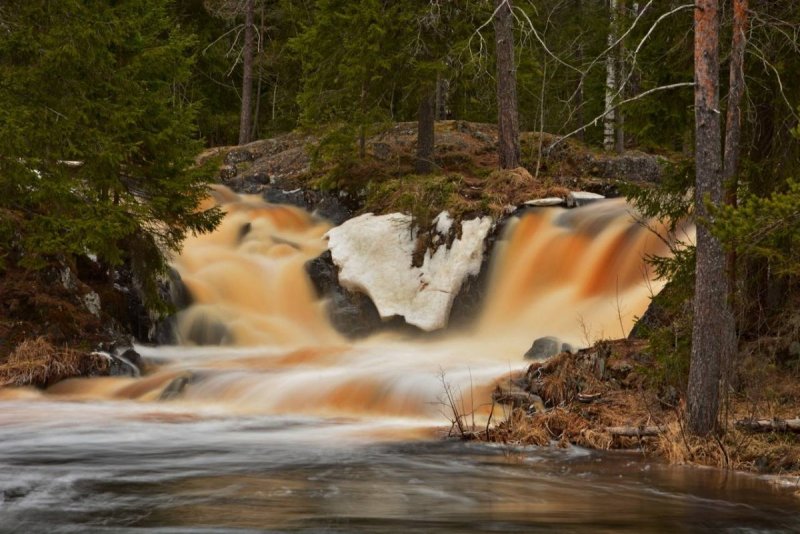 Водопад Рюмякоски в Карелии
