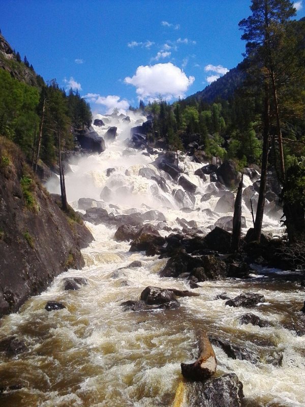 Водопад Тегеек Алтай
