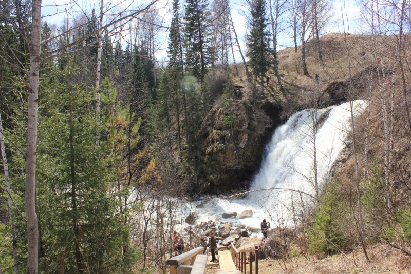Пещерка водопад Алтайский край Залесовский