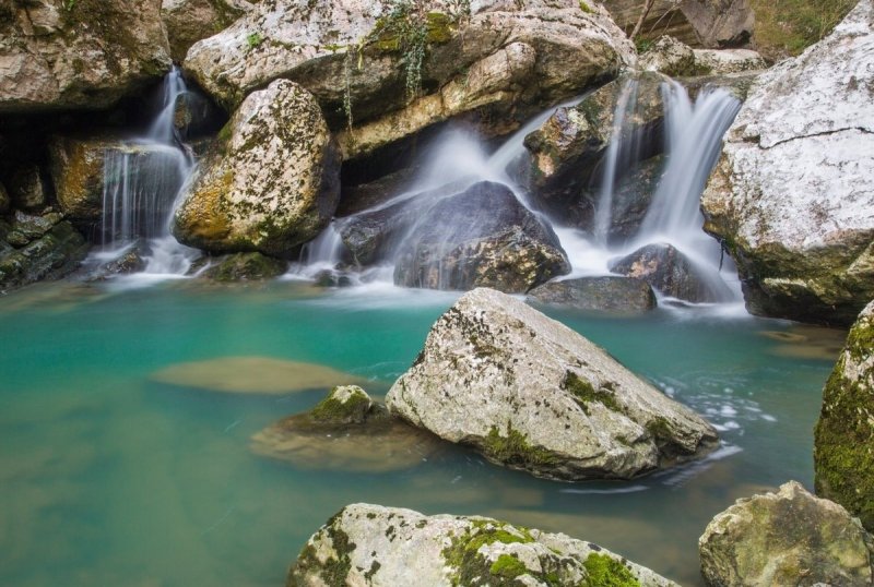 Агурские водопады Краснодарский край