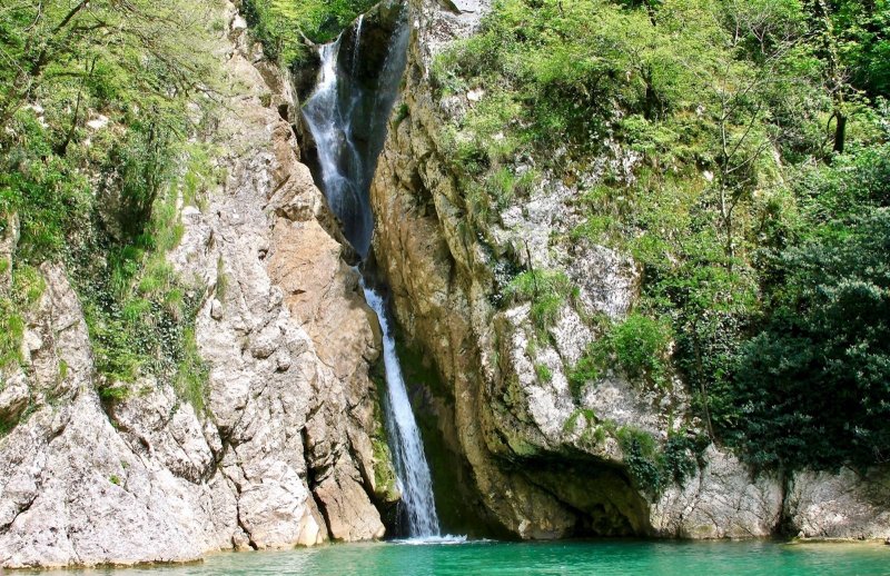 Агурские водопады тропа