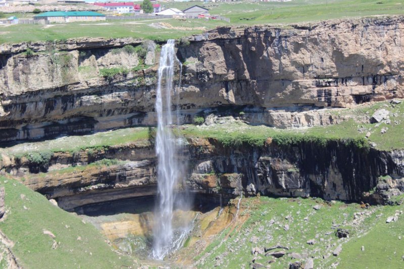 Хунзах водопад Тобот Дагестан