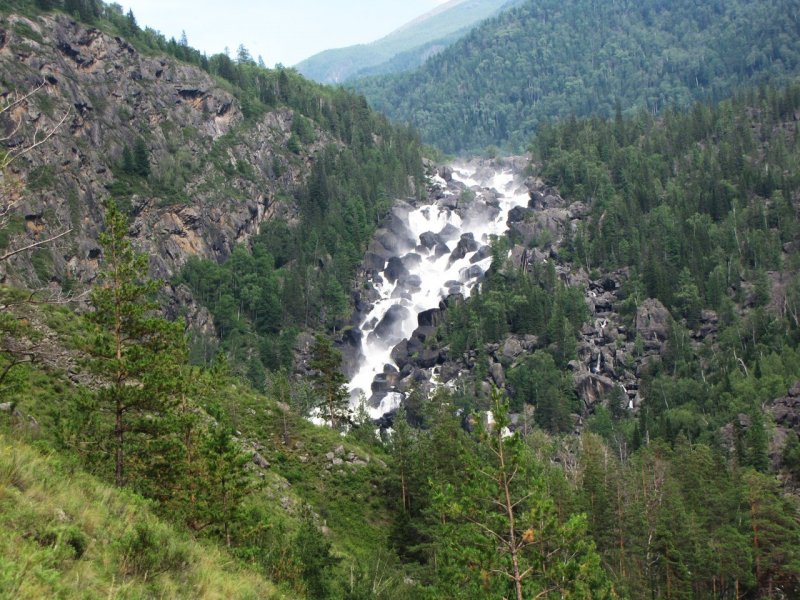 Водопад Учар горный Алтай фото