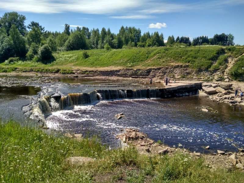 Саблино Ленинградской области водопад большой