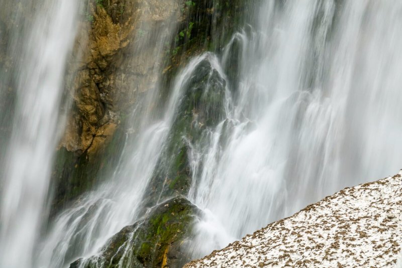 Озеро Рица Абхазия молочный водопад